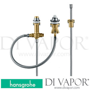 Hansgrohe 13439180 Basic Set for 3-Hole Rim Mounted Single Lever Bath Mixer >04/14 Spare Parts