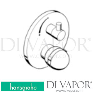 Hansgrohe 13700430 AXOR Uno Color Thermostatic Mixer for Concealed Installation with Shut-Off Valve 05/02 - 05/03 Spare Parts