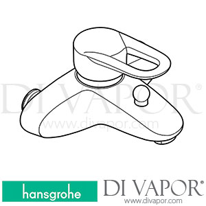 Hansgrohe 14463000 Metropol Single Lever Bath Mixer Dn15 for Exposed Fitting Switzerland 04/01 - 12/05 Spare Parts