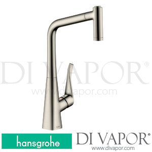 Hansgrohe 14820800 Metris M71 Single Lever Kitchen Mixer 320, Pull-Out Spray, 2Jet Spare Parts 07/13 - 08/17