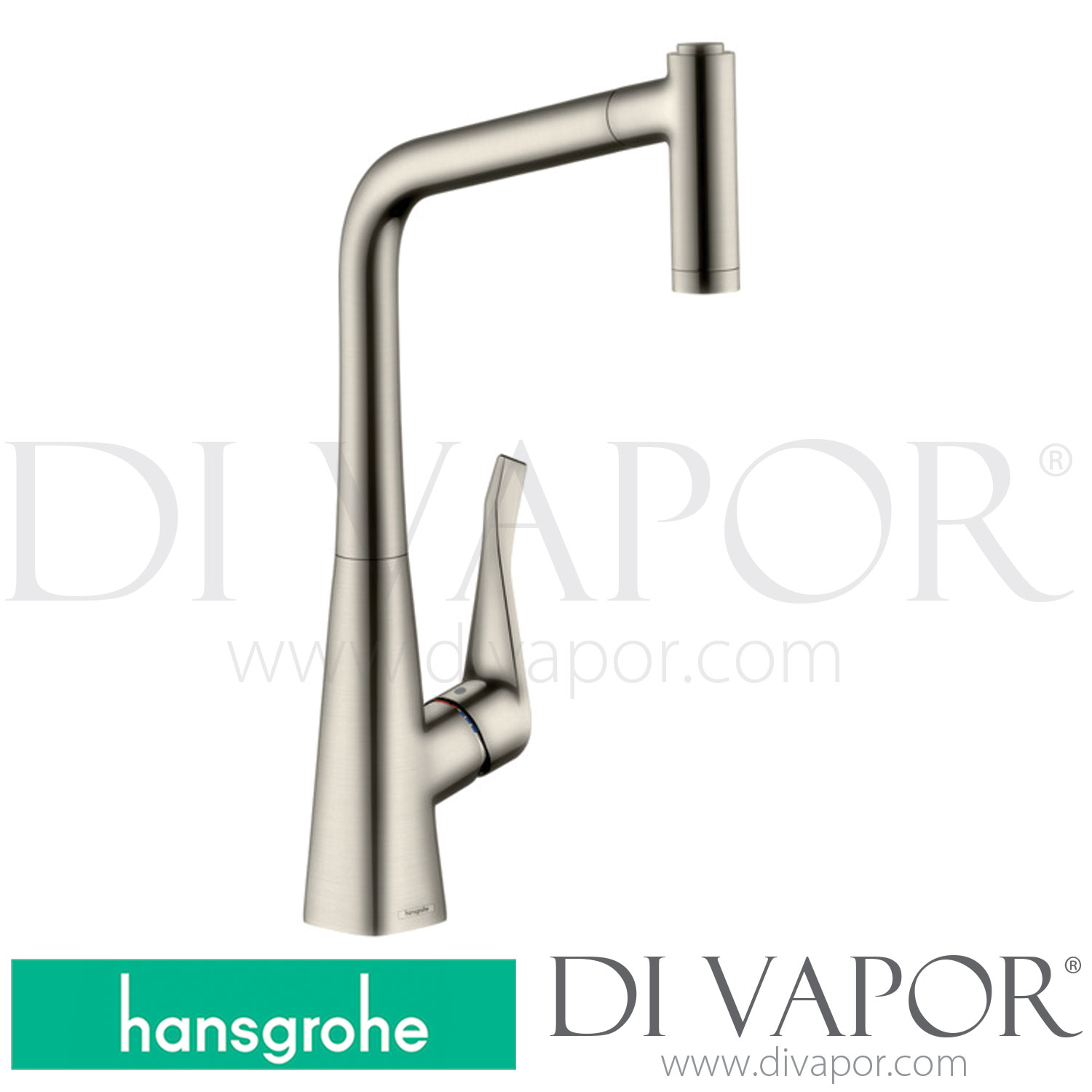 Hansgrohe 14820800 Metris M71 Single Lever Kitchen Mixer 320, PullOut