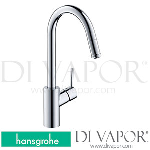 Hansgrohe 14872007 Talis M52 Single Lever Kitchen Mixer 260, Pull-Out Spout, 1Jet Spare Parts >03/19
