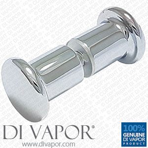 Shower Door Knobs Handle | Solid Copper | Chrome Plated - 30mm x 65mm