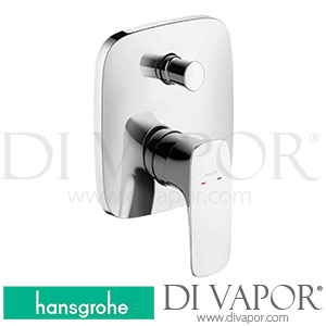 Hansgrohe 15445000 PuraVida Single Lever Bath Mixer for Concealed Installation for Ibox Universal 07/09 - 12/16 Spare Parts