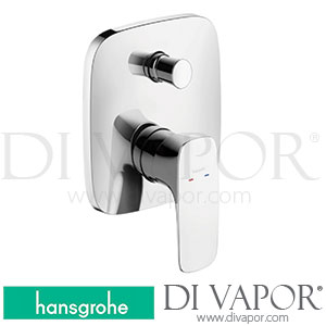 Hansgrohe 15447000 PuraVida Single Lever Bath Mixer for Concealed Installation with Integrated Security Combination According To En1717 for Ibox Universal 07/09 - 01/13 Spare Parts