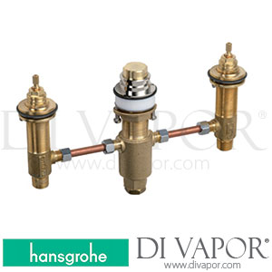Hansgrohe 15484180 Basic Set for 3-Hole Rim Mounted Bath Mixer >10/17 Spare Parts