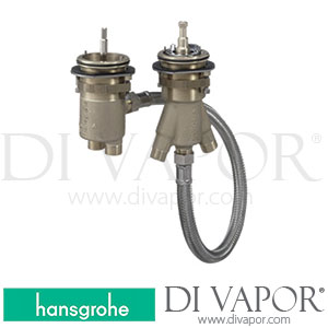 Hansgrohe 15486180 Basic Set for 2-Hole Rim Mounted Thermostatic Bath Mixer >10/17 Spare Parts