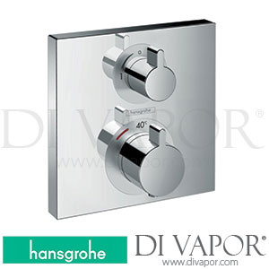 Hansgrohe 15712000 Ecostat Square Thermostat for Concealed Installation for 1 Function >10/17 Spare Parts
