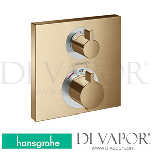 Hansgrohe 15714147 Ecostat Square Thermostat for Concealed Installation for 2 Functions >03/20 Spare Parts