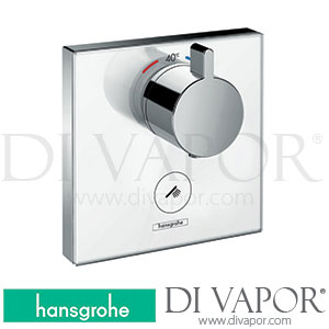Hansgrohe 15735400 ShowerSelect Glass Thermostat Highflow for Concealed Installation for 1 Function and Additional Outlet >08/16 Spare Parts