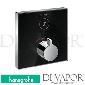 Hansgrohe 15737600 ShowerSelect Glass Thermostat for Concealed Installation for 1 Function 07/15 - 06/22 Spare Parts