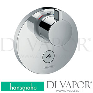 Hansgrohe 15742000 ShowerSelect S Thermostat Highflow for Concealed Installation for 1 Function and Additional Outlet 05/14 - 02/15 Spare Parts