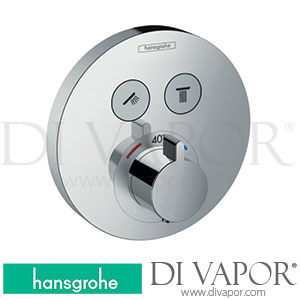 Hansgrohe 15743000 ShowerSelect S Thermostat for Concealed Installation for 2 Functions 05/14 - 02/15 Spare Parts
