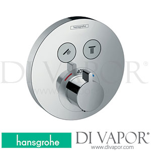 Hansgrohe 15743007 ShowerSelect S Thermostat for Concealed Installation for 2 Functions >07/18 Spare Parts