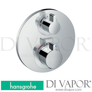Hansgrohe 15758007 Ecostat S Thermostat for Concealed Installation for 2 Functions 07/18 - 06/22 Spare Parts