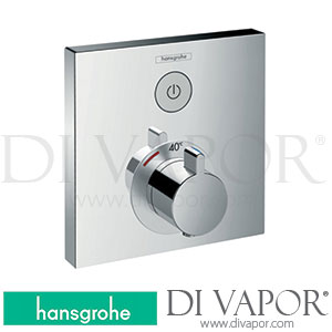 Hansgrohe 15762000 ShowerSelect Thermostat for Concealed Installation for 1 Function >03/15 Spare Parts