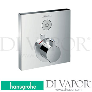 Hansgrohe 15762007 ShowerSelect Thermostat for Concealed Installation for 1 Function >07/18 Spare Parts