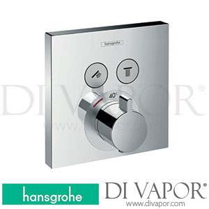 Hansgrohe 15763000 ShowerSelect Thermostat for Concealed Installation for 2 Functions >02/18 Spare Parts