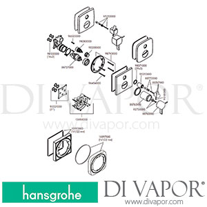 Hansgrohe 15862821 Ecostat Single Lever Shower Mixer for Concealed Installation >11/20 Spare Parts