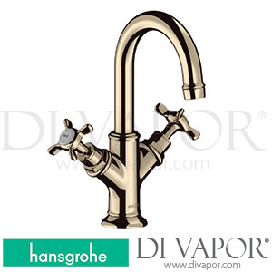 Hansgrohe 16505830 AXOR Montreux 2-Handle Basin Mixer 160 with Cross Handles for Hand Washbasins with Pop-Up Waste Set 10/10 - 10/12 Spare Parts