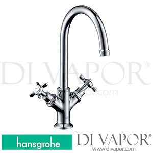 Hansgrohe 16506003 AXOR Montreux 2-Handle Basin Mixer 210 with Cross Handles and Waste Set >04/21 Spare Parts
