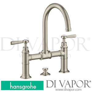 Hansgrohe 16511820 AXOR Montreux 2-Handle Basin Mixer 220 with Lever Handles and Pop-Up Waste Set >10/16 Spare Parts