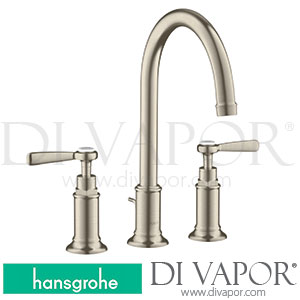 Hansgrohe 16514820 AXOR Montreux 3-Hole Basin Mixer 180 with Lever Handles and Pop-Up Waste Set >10/16 Spare Parts