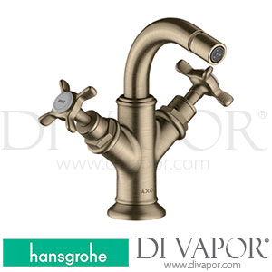 Hansgrohe 16520820 AXOR Montreux 2-Handle Bidet Mixer with Cross Handles and Pop-Up Waste Set 04/06 - 09/10 Spare Parts