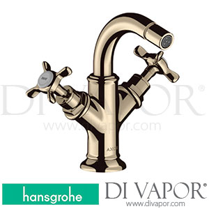 Hansgrohe 16520830 AXOR Montreux 2-Handle Bidet Mixer with Cross Handles and Pop-Up Waste Set 10/10 - 12/19 Spare Parts