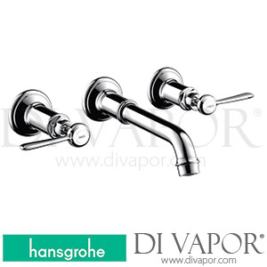 Hansgrohe 16534000 AXOR Montreux 3-Hole Basin Mixer for Concealed Installation Wall-Mounted with Spout 165 - 225 Mm and Lever Handles >01/17 Spare Parts
