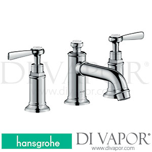 Hansgrohe 16535000 AXOR Montreux 3-Hole Basin Mixer 30 with Lever Handles and Pop-Up Waste Set >01/17 Spare Parts