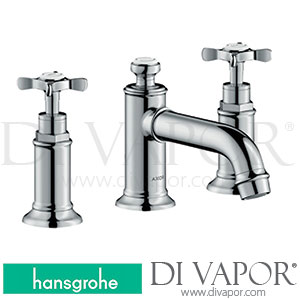 Hansgrohe 16536000 AXOR Montreux 3-Hole Basin Mixer 30 with Cross Handles and Pop-Up Waste Set >01/17 Spare Parts