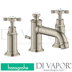 Hansgrohe 16536820 AXOR Montreux 3-Hole Basin Mixer 30 with Cross Handles and Pop-Up Waste Set >01/17 Spare Parts