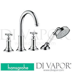 Hansgrohe 16546000 AXOR Montreux 4-Hole Rim Mounted Bath Mixer with Cross Handles >04/06 Spare Parts