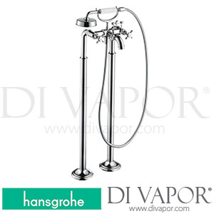 Hansgrohe 16547007 AXOR Montreux 2-Handle Bath Mixer Floor-Standing with Cross Handles >01/19 Spare Parts