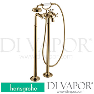 Hansgrohe 16547130 AXOR Montreux 2-Handle Bath Mixer Floor-Standing with Cross Handles 11/16 - 12/19 Spare Parts