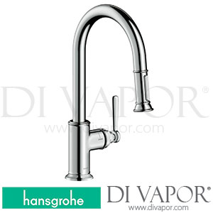 Hansgrohe 16581000 AXOR Montreux Single Lever Kitchen Mixer 180 With Pull-Out Spray Spare Parts 01/17 - 12/17