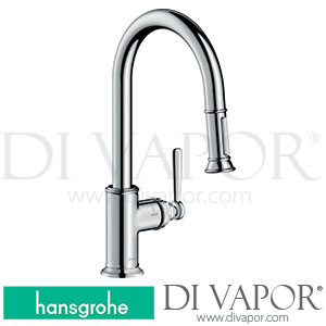 Hansgrohe 16581001 AXOR Montreux Single Lever Kitchen Mixer 180 With Pull-Out Spray Spare Parts >01/18