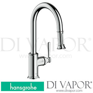 Hansgrohe 16581003 AXOR Montreux Single Lever Kitchen Mixer 180 With Pull-Out Spray Spare Parts >04/20