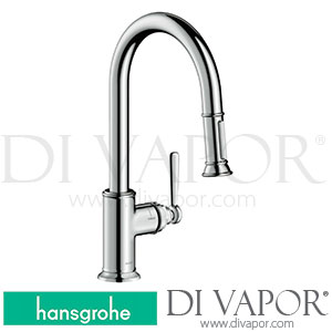 Hansgrohe 16581007 AXOR Montreux Single Lever Kitchen Mixer 180 With Pull-Out Spray Spare Parts >01/18