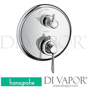 Hansgrohe 16801000 AXOR Montreux Thermostat for Concealed Installation with Lever Handle and Shut-Off Valve >10/16 Spare Parts