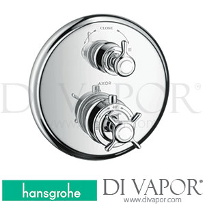 Hansgrohe 16820000 AXOR Montreux Thermostat for Concealed Installation with Cross Handle and Shut-Off/ Diverter Valve >03/10 Spare Parts