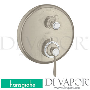 Hansgrohe 16821820 AXOR Montreux Thermostat for Concealed Installation with Lever Landle and Shut-Off/ Diverter Valve >10/16 Spare Parts