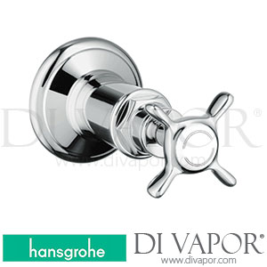 Hansgrohe 16871000 AXOR Montreux Shut-Off Valve for Concealed Installation with Cross Handle >04/06 Spare Parts