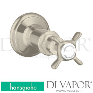 Hansgrohe 16871820 AXOR Montreux Shut-Off Valve for Concealed Installation with Cross Handle >04/06 Spare Parts