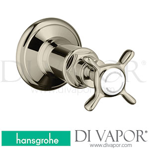 Hansgrohe 16871830 AXOR Montreux Shut-Off Valve for Concealed Installation with Cross Handle 04/06 - 12/19 Spare Parts