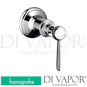 Hansgrohe 16872000 AXOR Montreux Shut-Off Valve for Concealed Installation with Lever Handle >10/16 Spare Parts