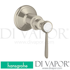 Hansgrohe 16872820 AXOR Montreux Shut-Off Valve for Concealed Installation with Lever Handle >10/16 Spare Parts