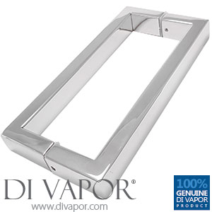 170mm Shower Door Handle (17cm Hole to Hole) - Stainless Steel