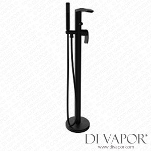 HighLife 17229B Coll Black Floor Standing Bath Shower Mixer & Kit Spare Parts